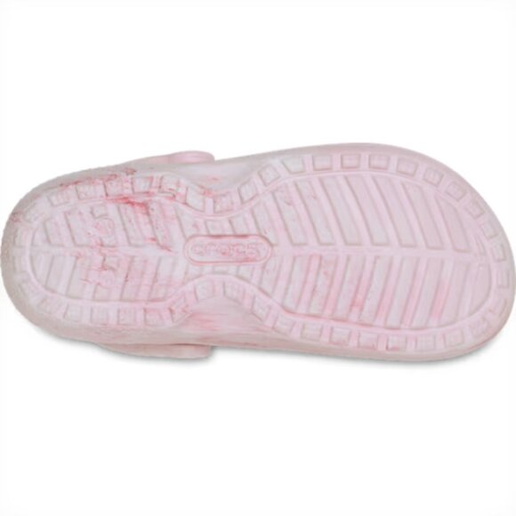 NEW Crocs Sizes 6-10 Women's Classic Lined Watercolor Marbled Clog - Powder Pink - Picture 6 of 6